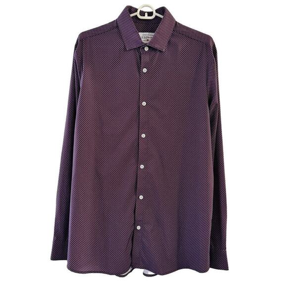 Mizzen + Main Leeward Collection Large Trim Fit Button Down Men’s Shirt Purple - Picture 1 of 7